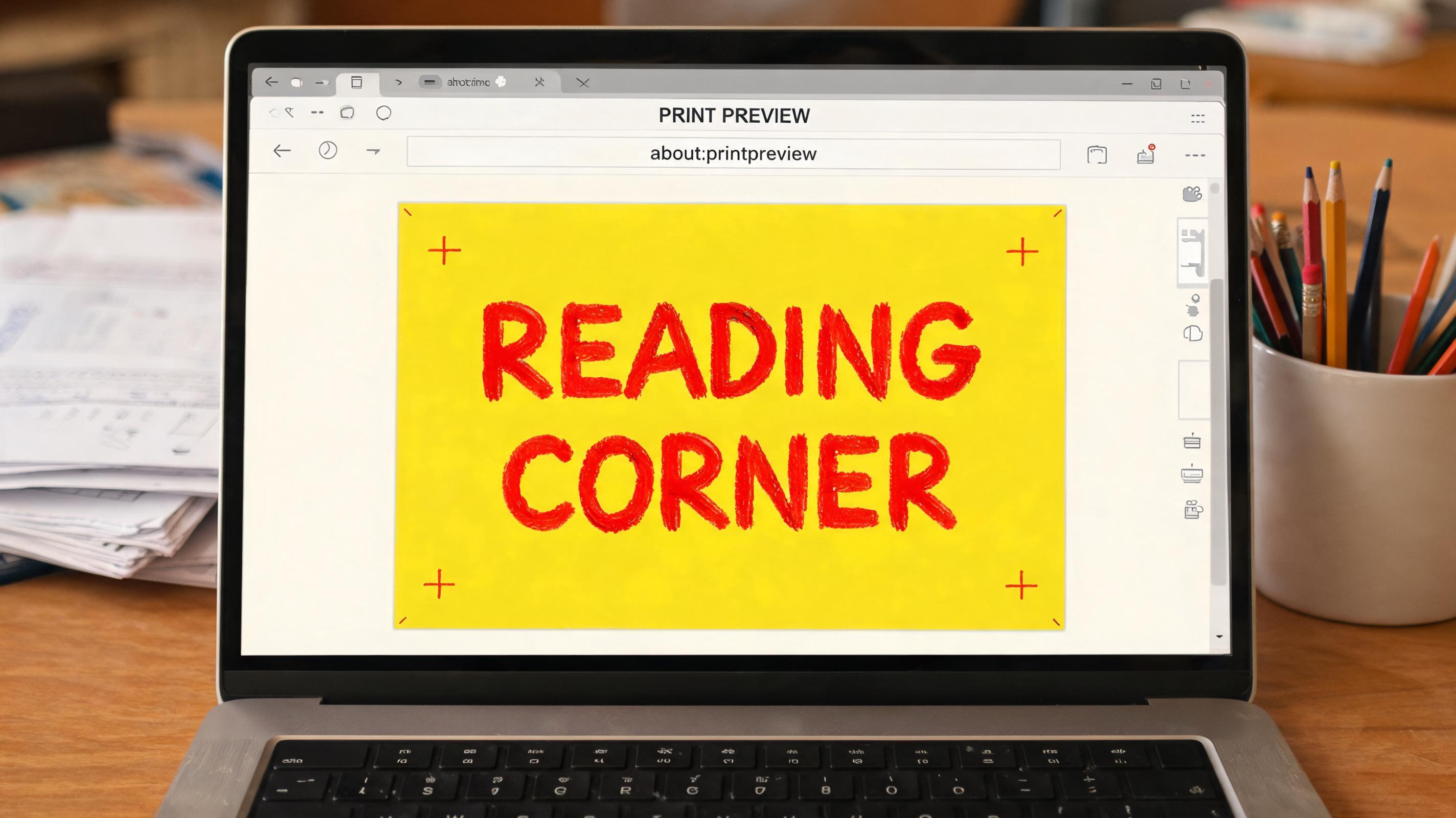 "READING CORNER" — Teachers Day | AI Text Effect Generator