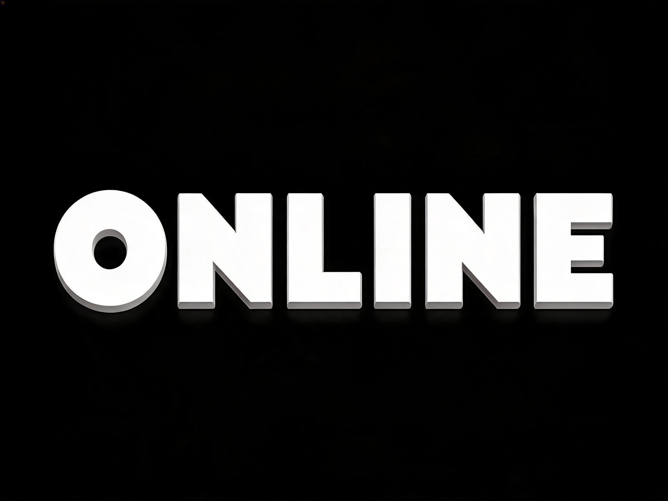 "ONLINE" —  | AI Text Effect Generator