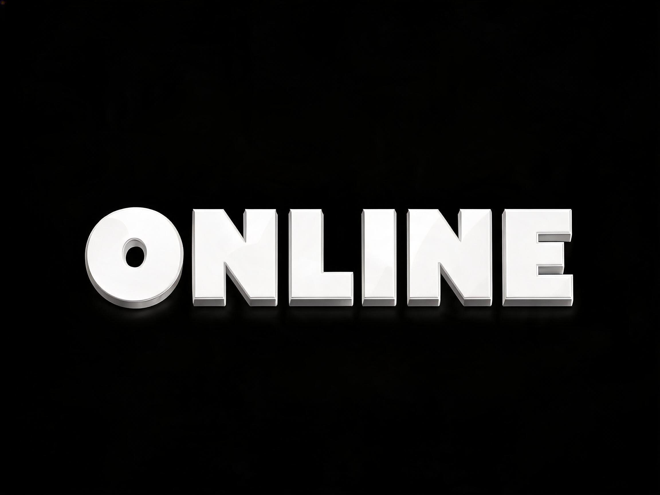 "ONLINE" —  | AI Text Effect Generator