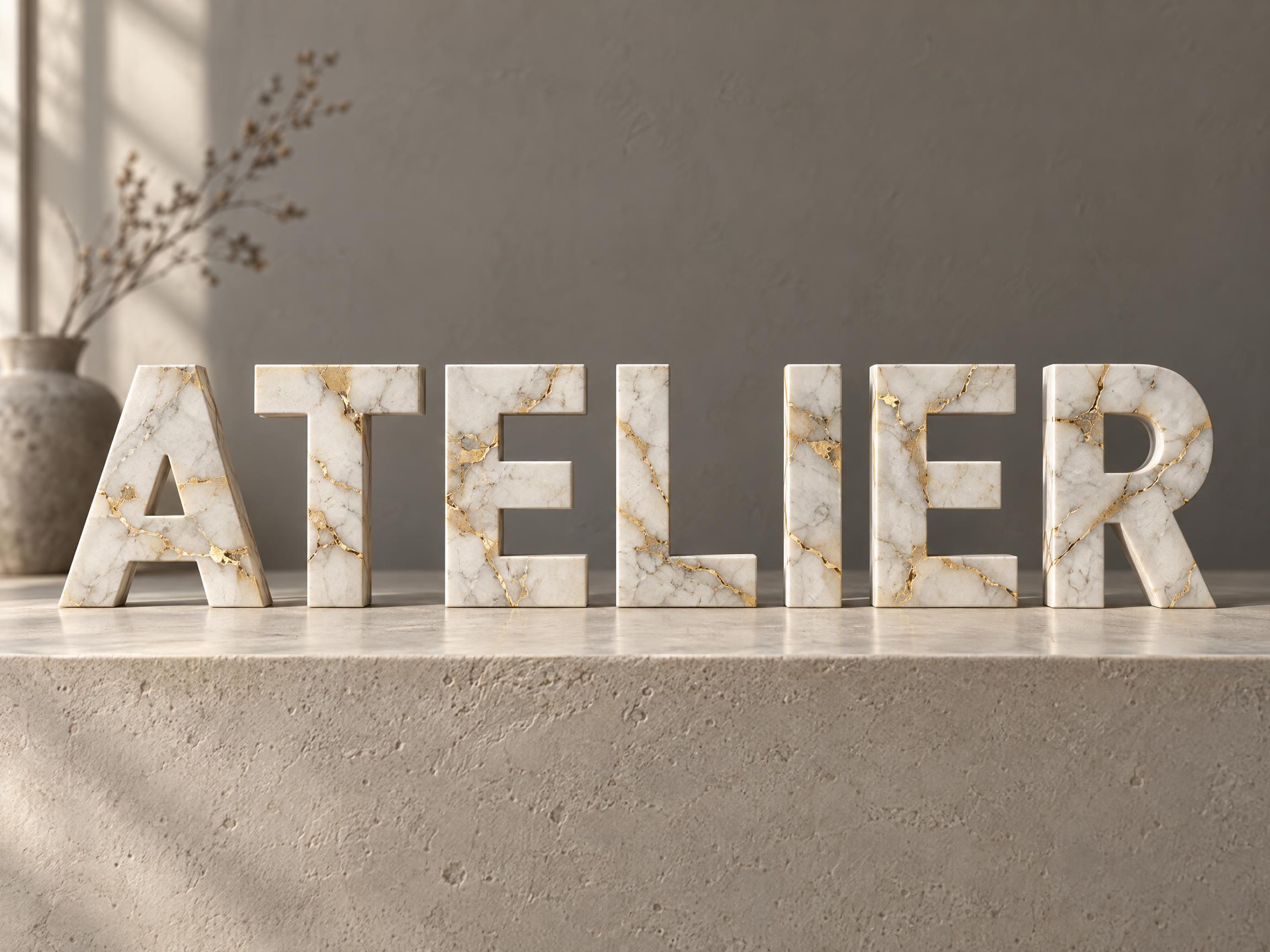 Marble Gold Vein — AI font style