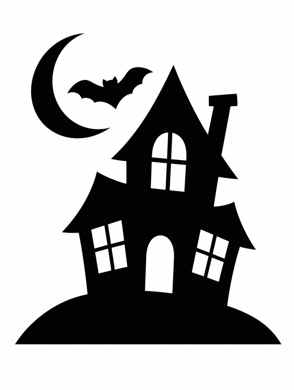 Halloween pumpkin carving stencil