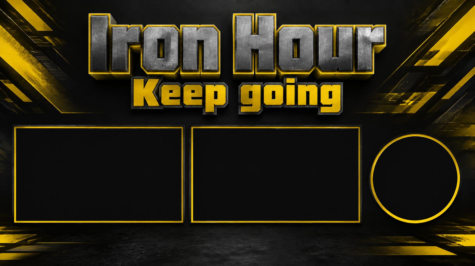 "Iron Hour
Keep going" — Industrial Speed Graphics | AI Text Effect Generator