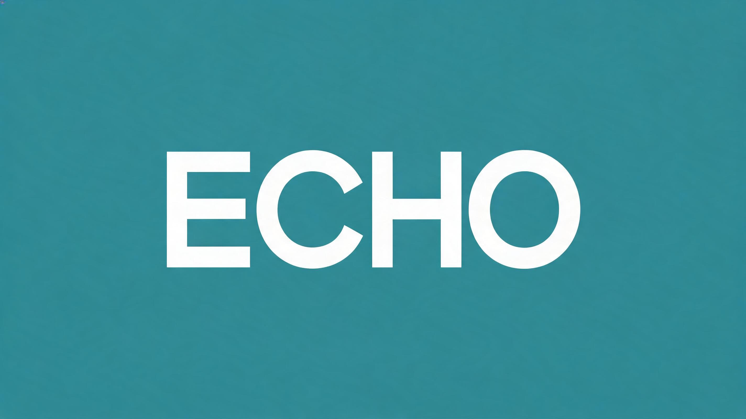 "ECHO" —  | AI Text Effect Generator