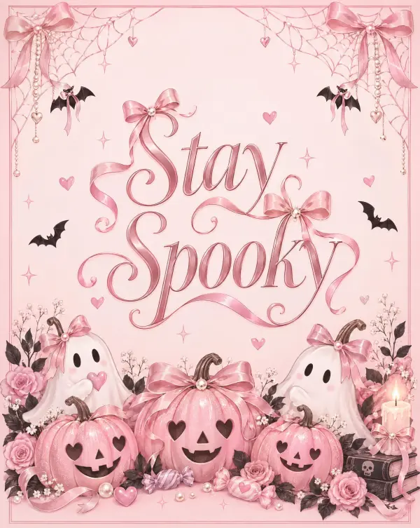 Vista previa del estilo de efecto de texto Halloween Rosa