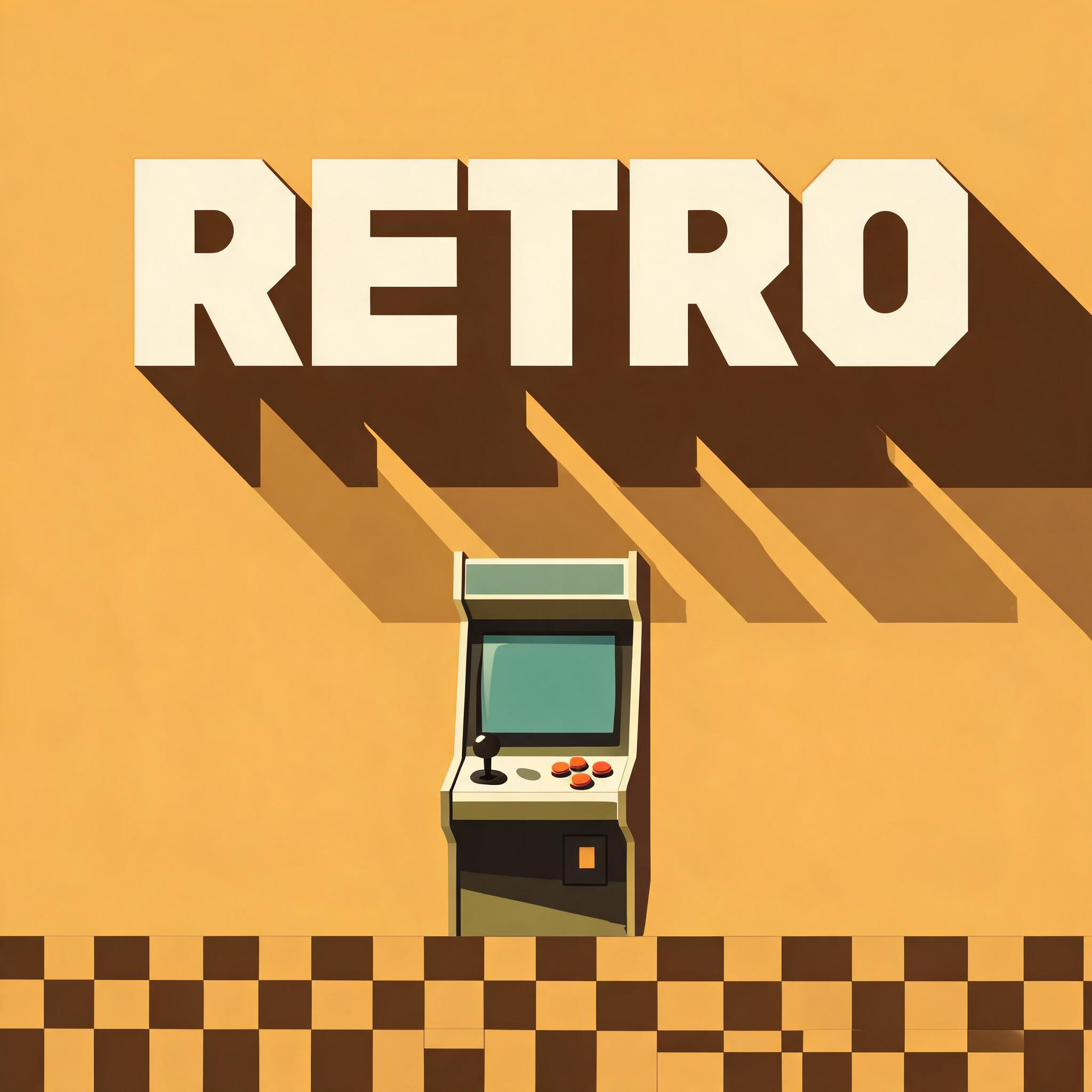 "RETRO" — Kagemoji | AI Text Effect Generator