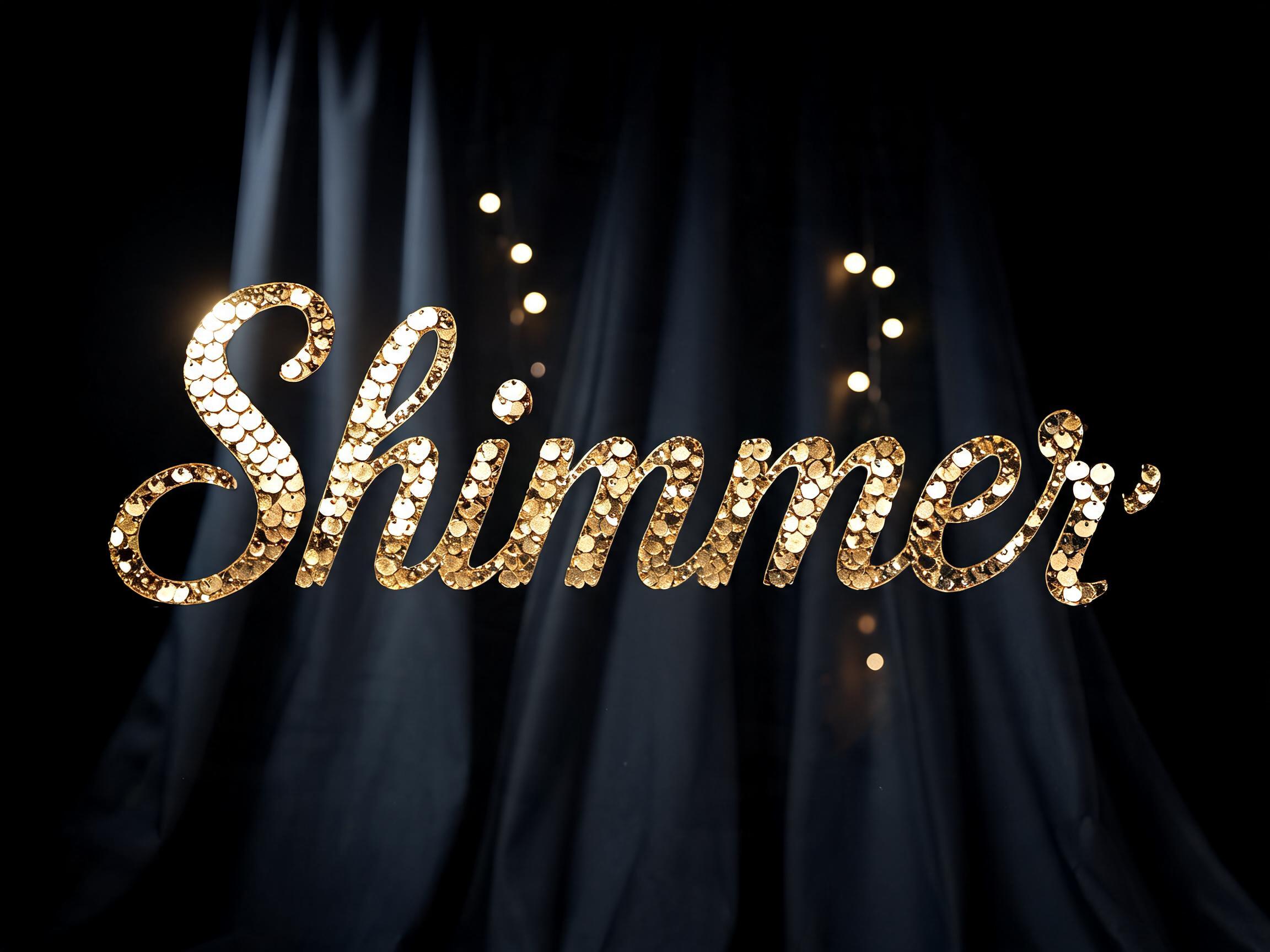 Gold Sequin — AI font style
