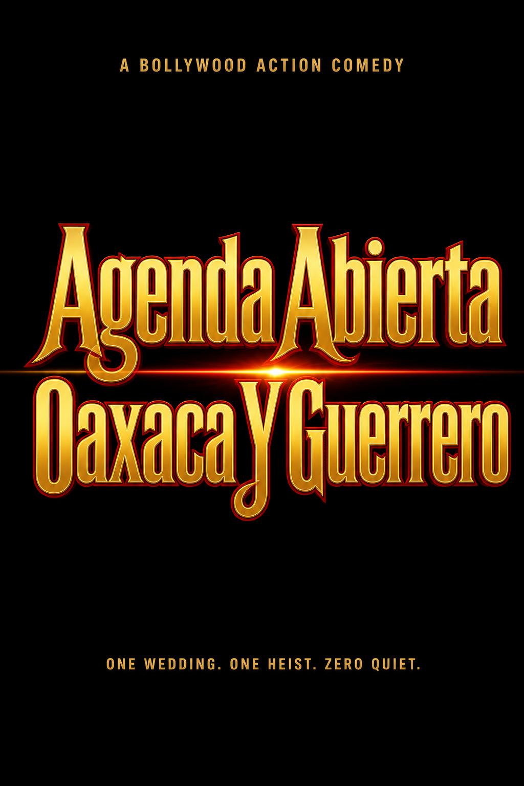 "Agenda Abierta 
Oaxaca Y Guerrero" — Cinematic Netflix | AI Text Effect Generator
