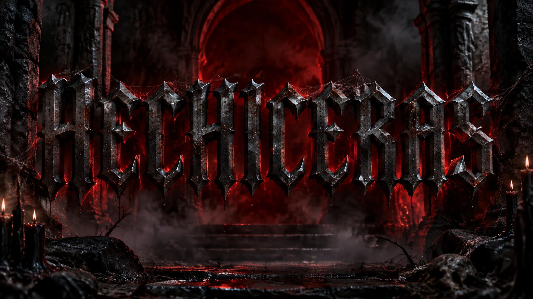 "HECHICERAS" — Gothic Dark | AI Text Effect Generator