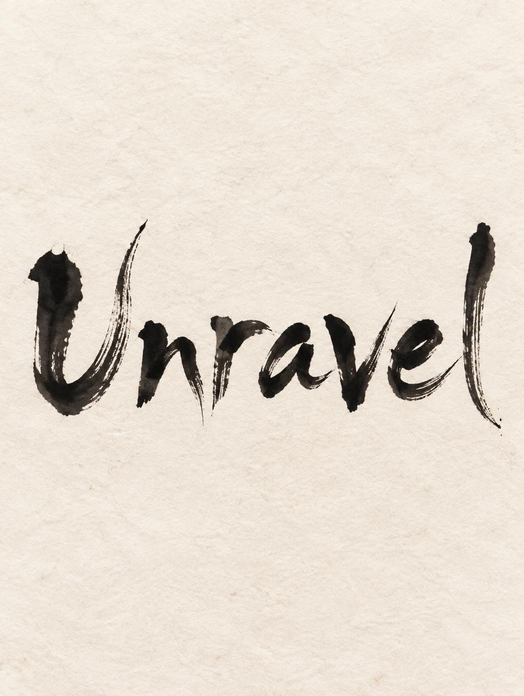 "Unravel" — Brush Japanese Ink | AI Text Effect Generator