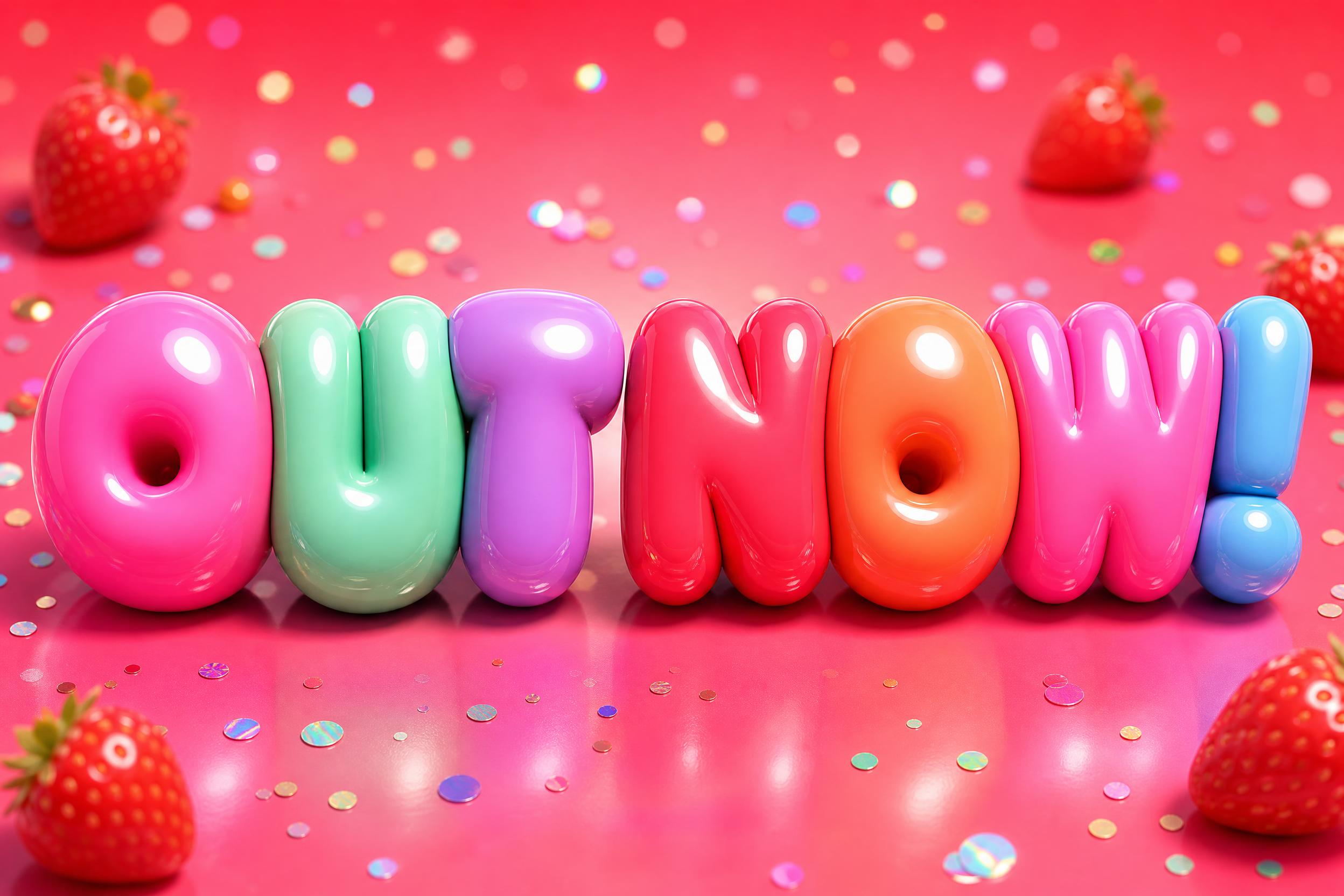 "OUT NOW!" — 3d Bold Inflated | AI Text Effect Generator