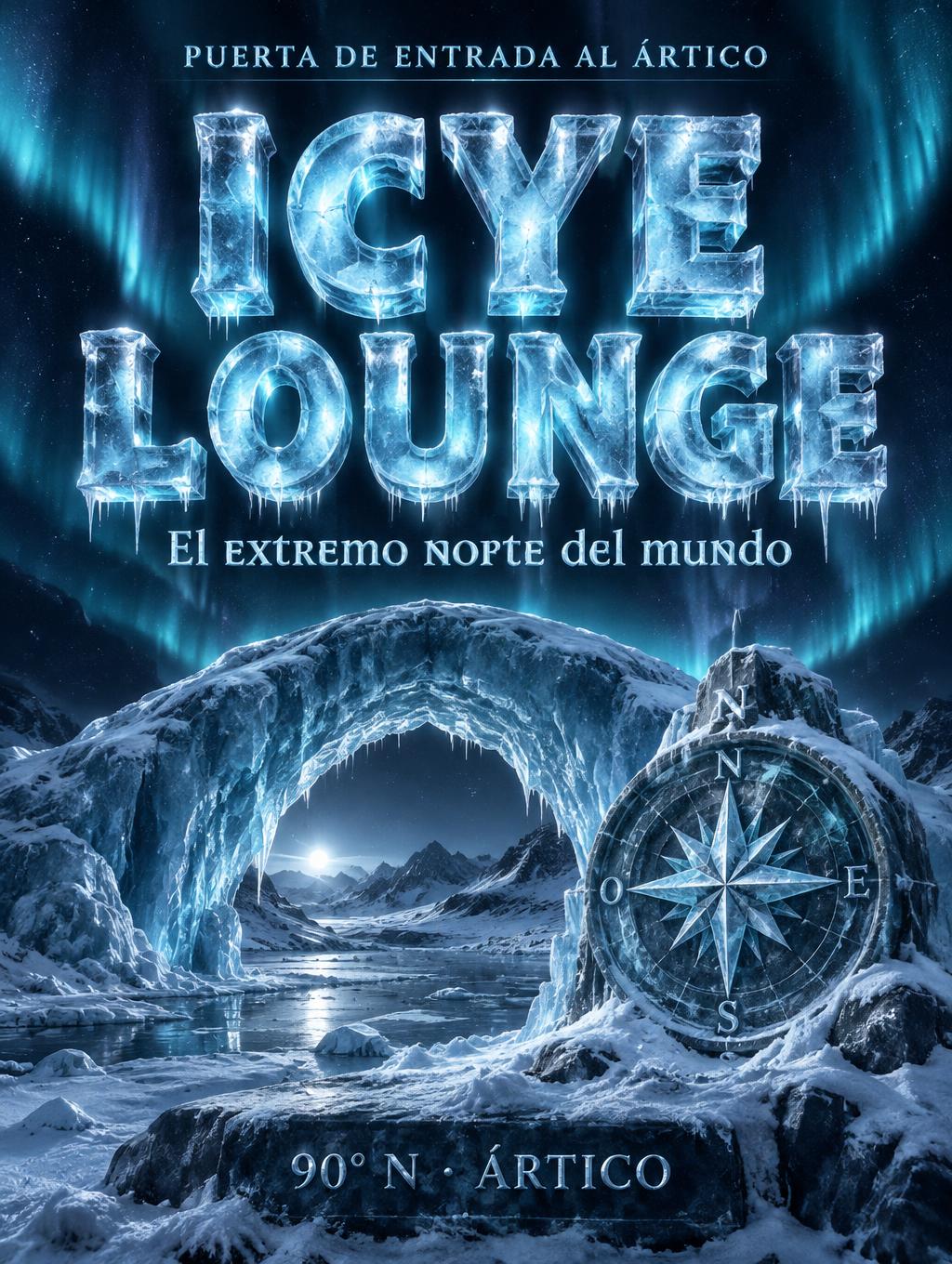 "ICYE LOUNGE" — Glass Frozen | AI Text Effect Generator