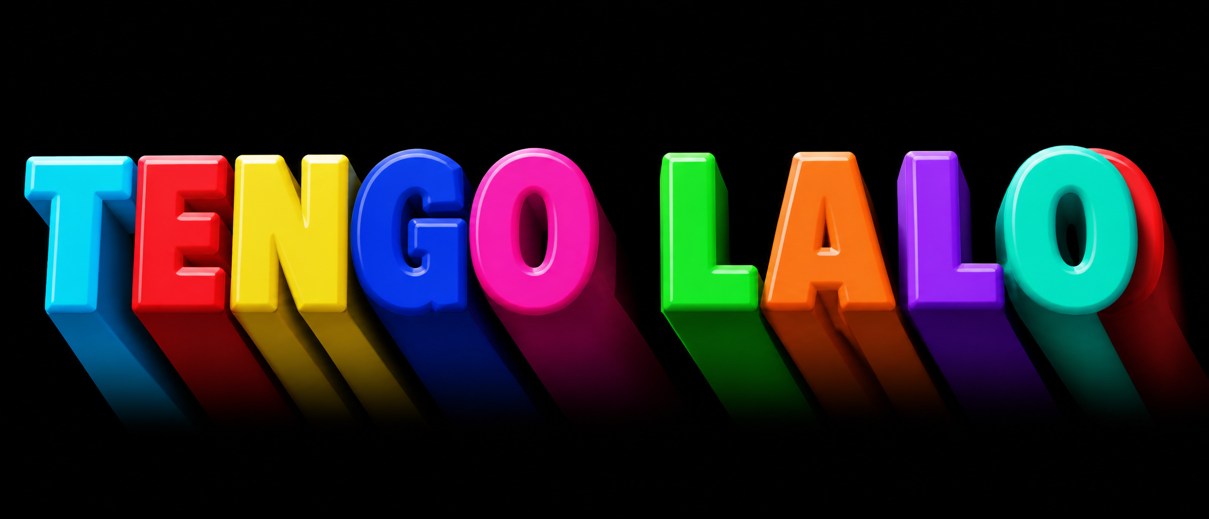 "T E N G O   L  A  L O" — 3d Bold | AI Text Effect Generator