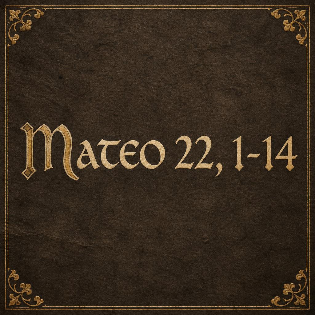 "Mateo 22, 1-14" — Gothic Font | AI Text Effect Generator