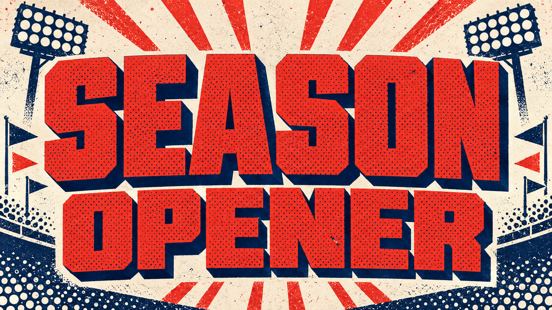 "SEASON OPENER" — Duotone | AI Text Effect Generator