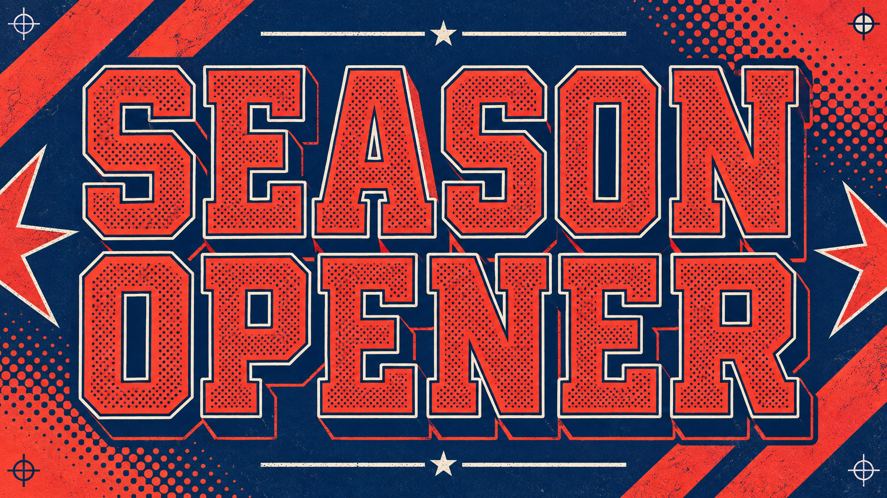 "SEASON OPENER" — Duotone | AI Text Effect Generator