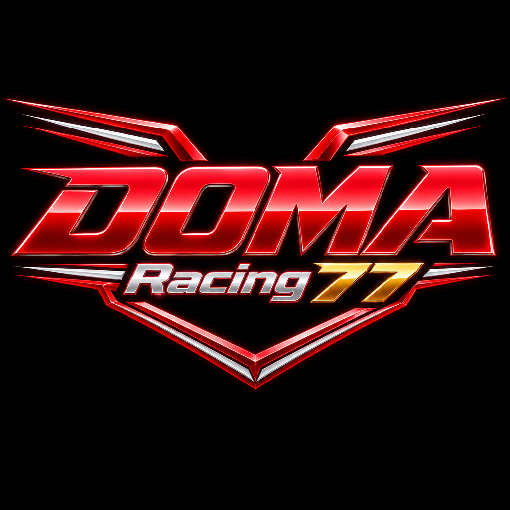"DOMA Racing 77" — Racing | AI Text Effect Generator