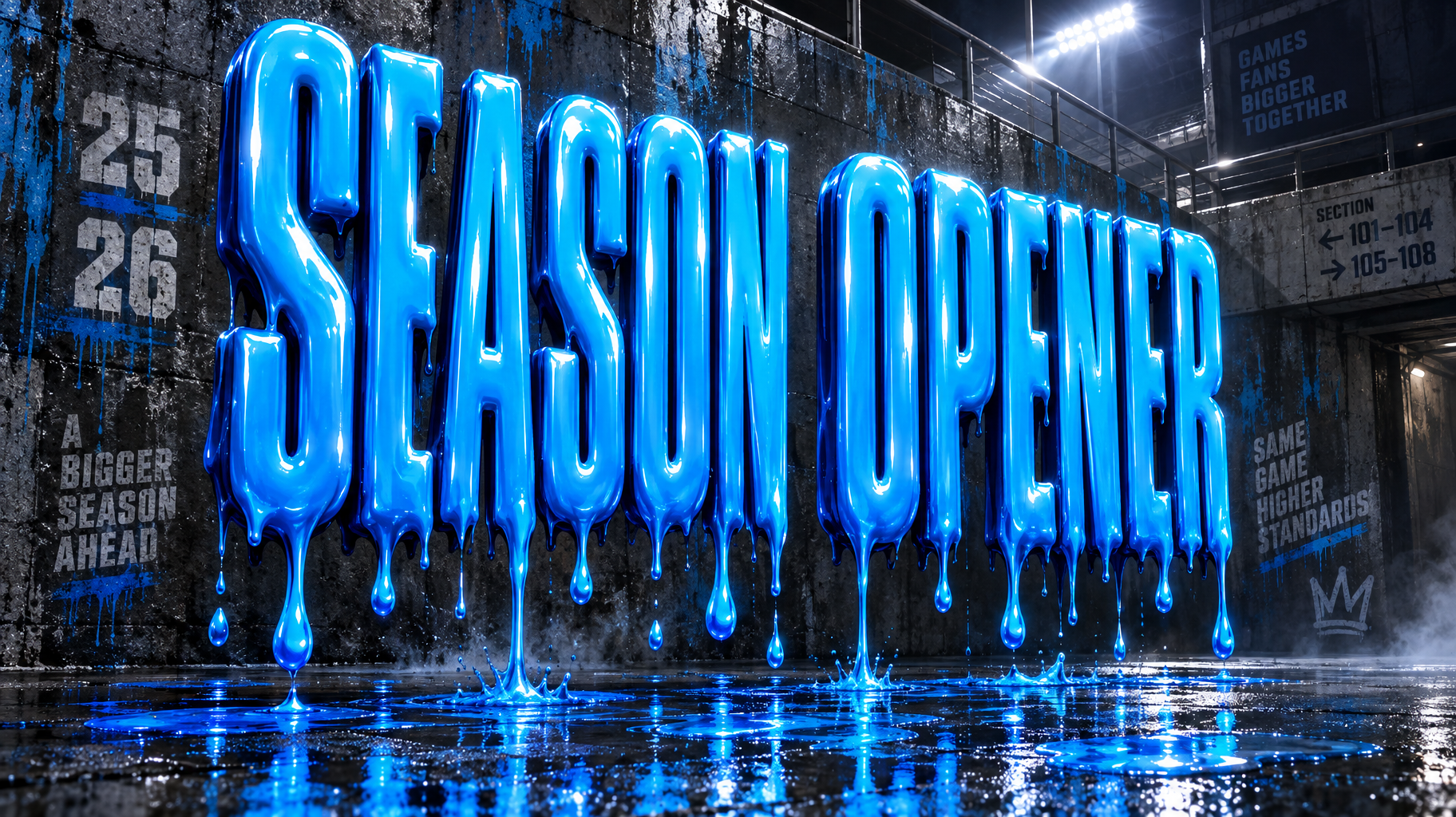 "SEASON OPENER" — Drip Font | AI Text Effect Generator