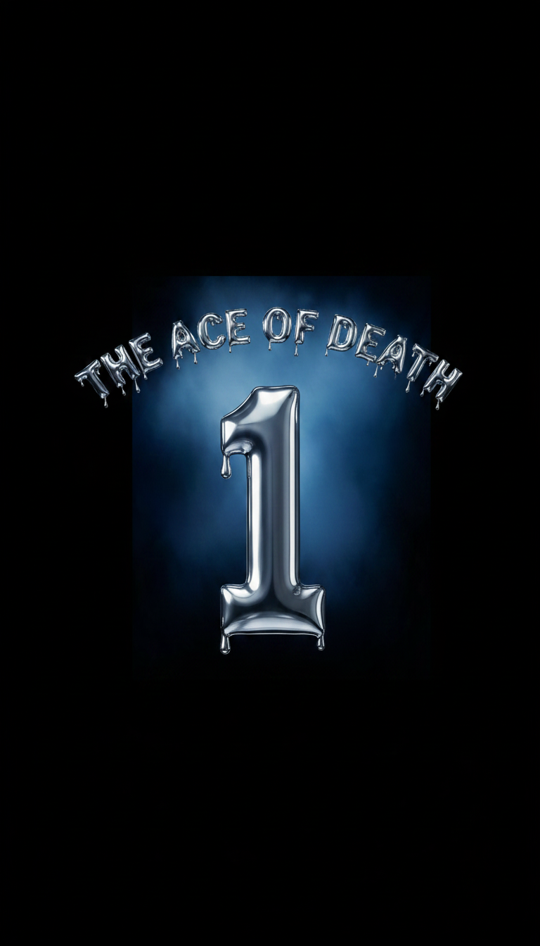 "The Ace Of Death" — Chrome Metal 3d | AI Text Effect Generator