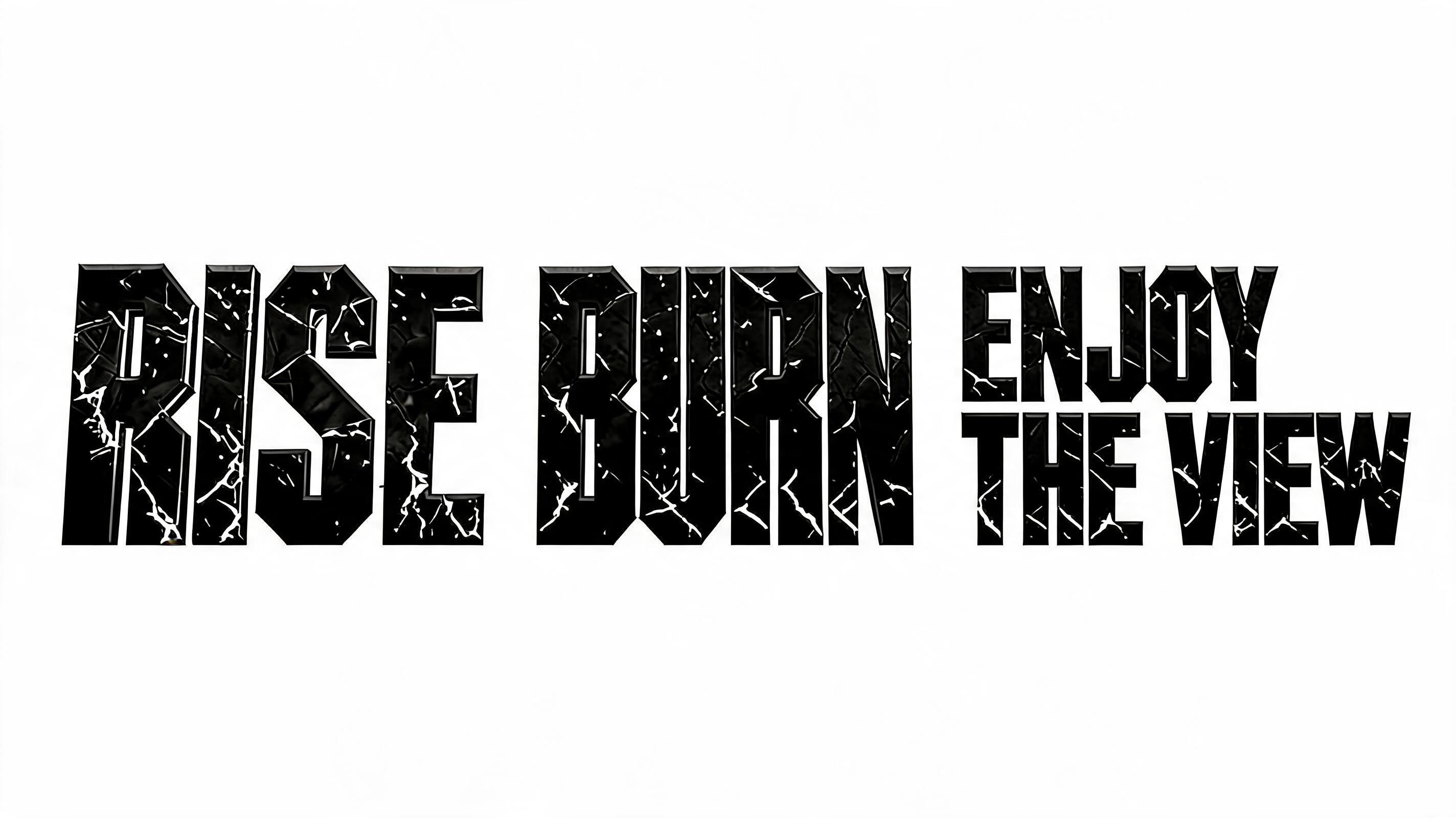 "RISE" — Post Apocalyptic text effect