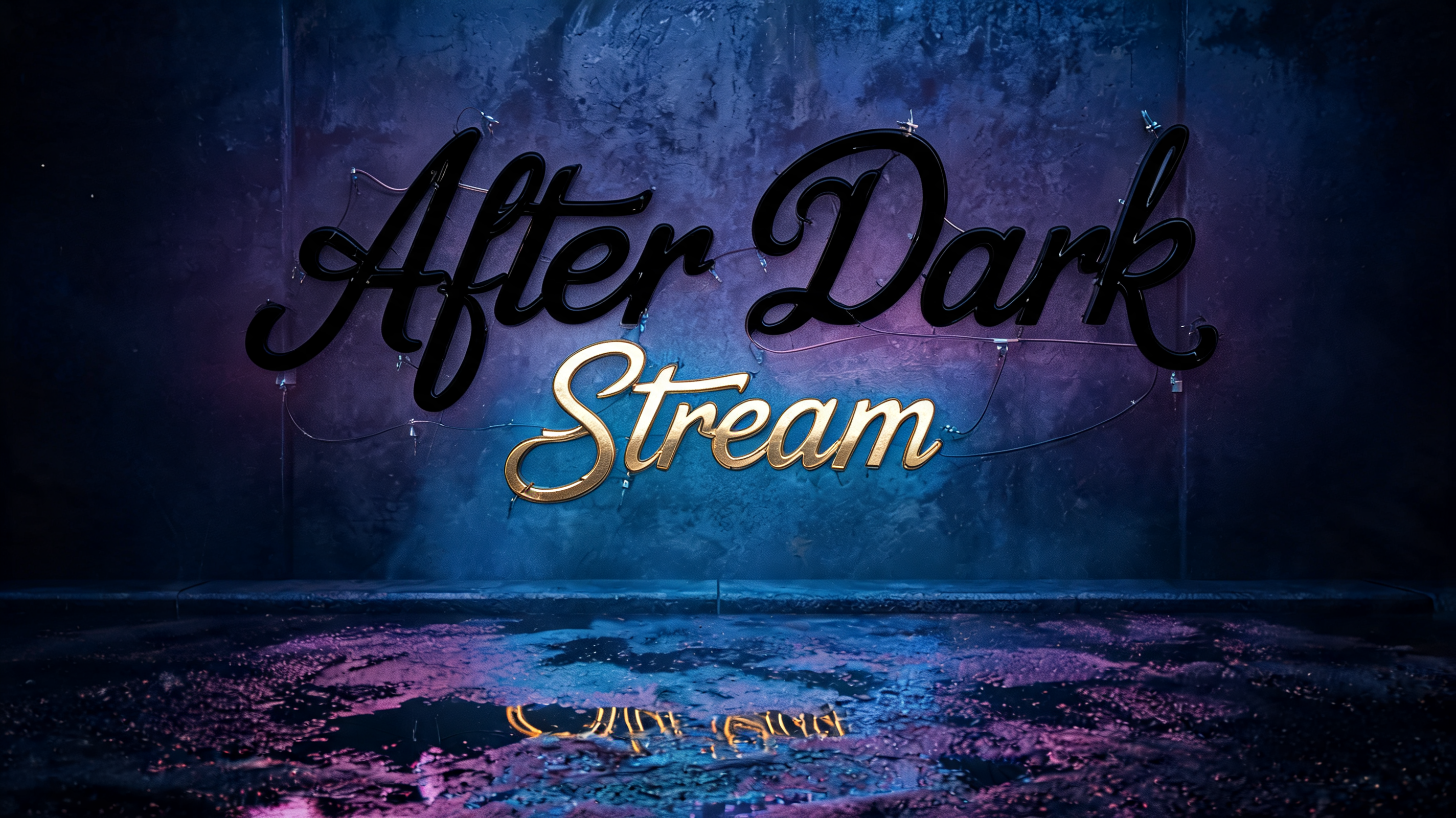 "After Dark" — Neon Glow | AI Text Effect Generator