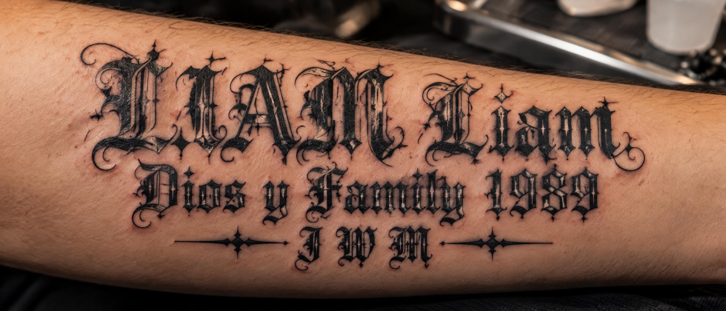 "" — Tattoo | AI Text Effect Generator