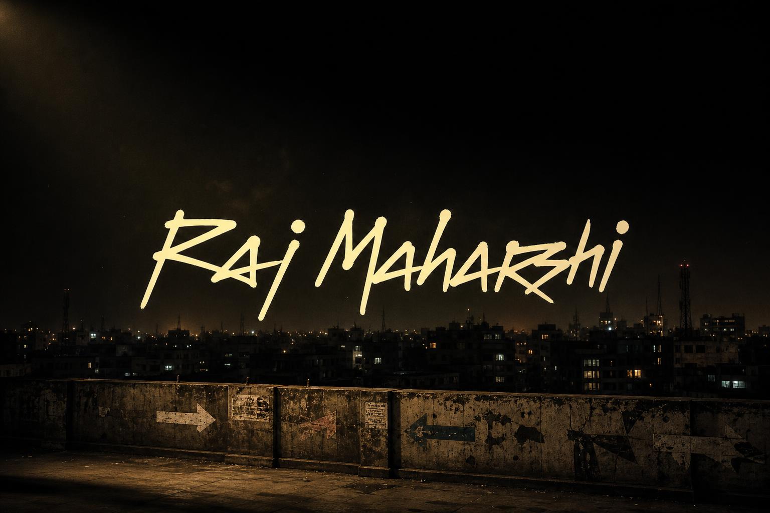 "Raj Maharshi" —  | AI Text Effect Generator