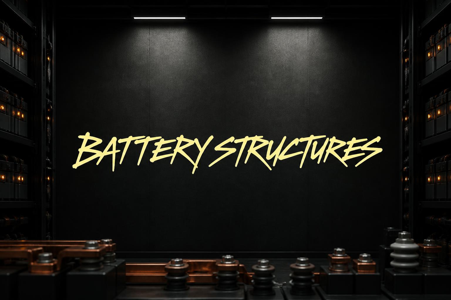 "BATTERY STRUCTURES" —  | AI Text Effect Generator