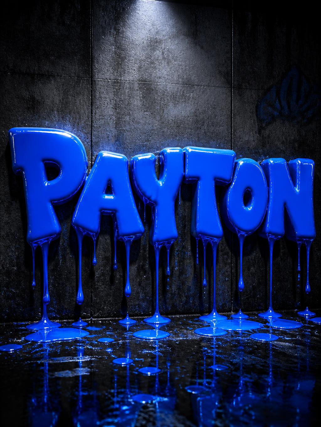 "Payton" — Drip Font | AI Text Effect Generator