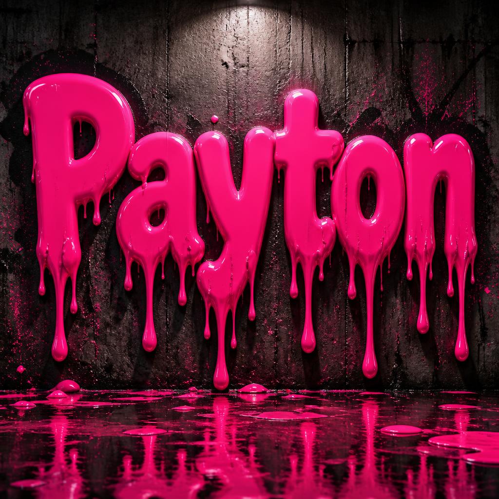 "Payton" — Drip Font | AI Text Effect Generator
