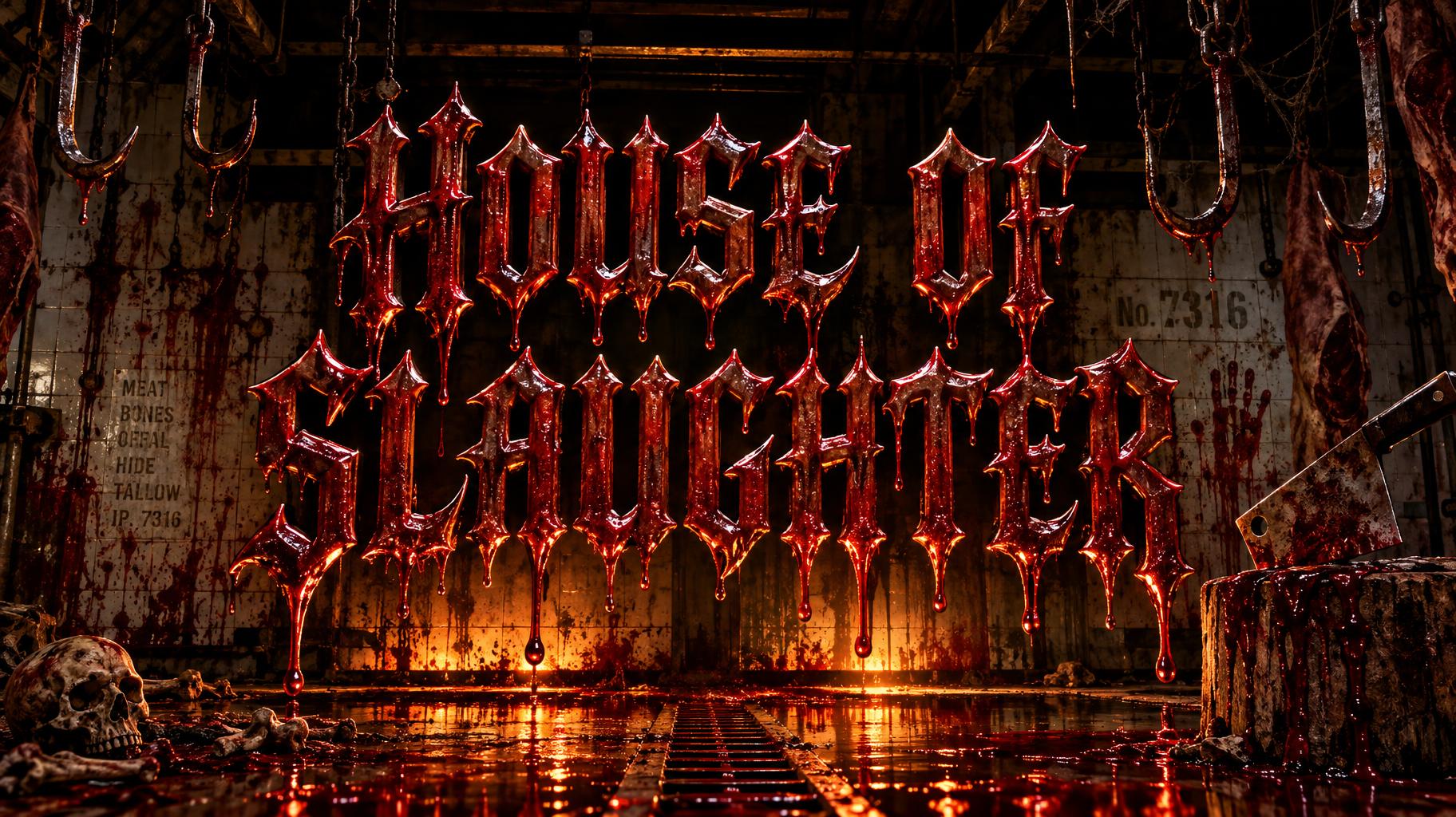 "HOUSE OF SLAUGHTER" — Horror | AI Text Effect Generator
