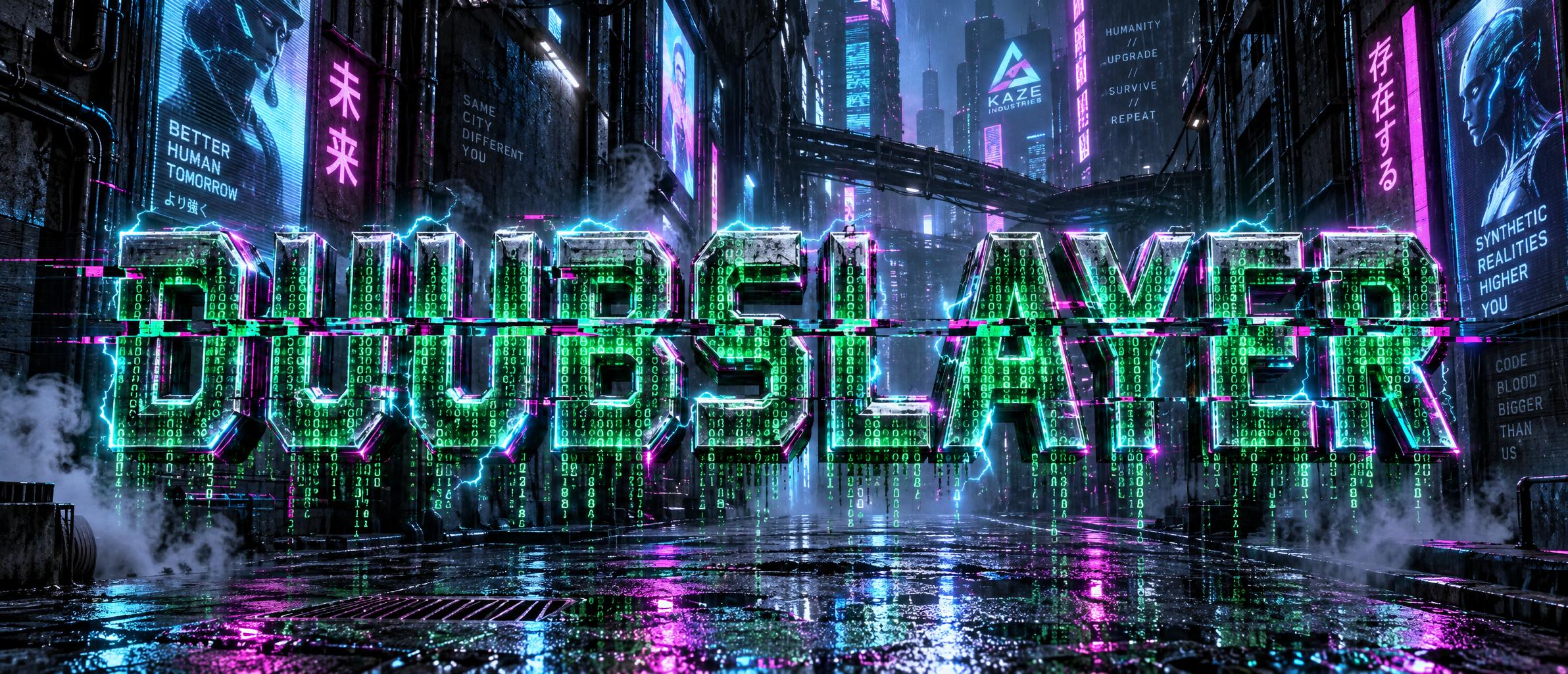 "DUUBSLAYER" — Cyberpunk | AI Text Effect Generator