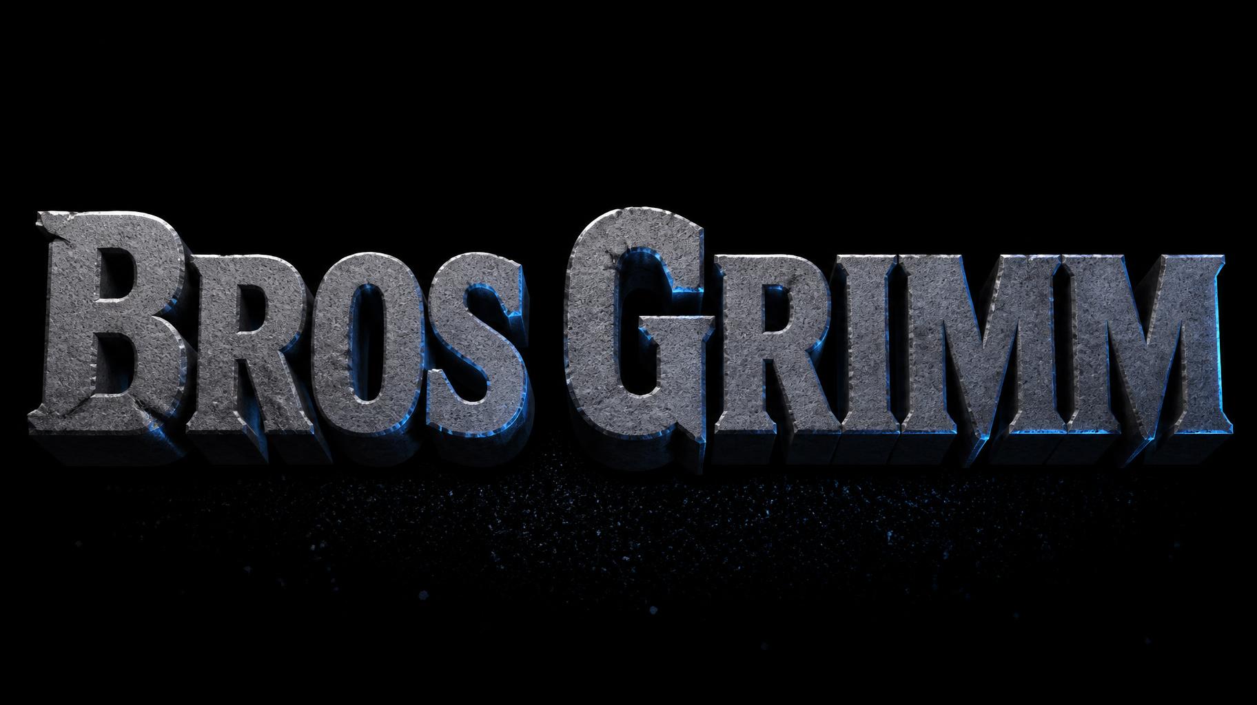 "Bros Grimm" — Chrome Metal 3d | AI Text Effect Generator