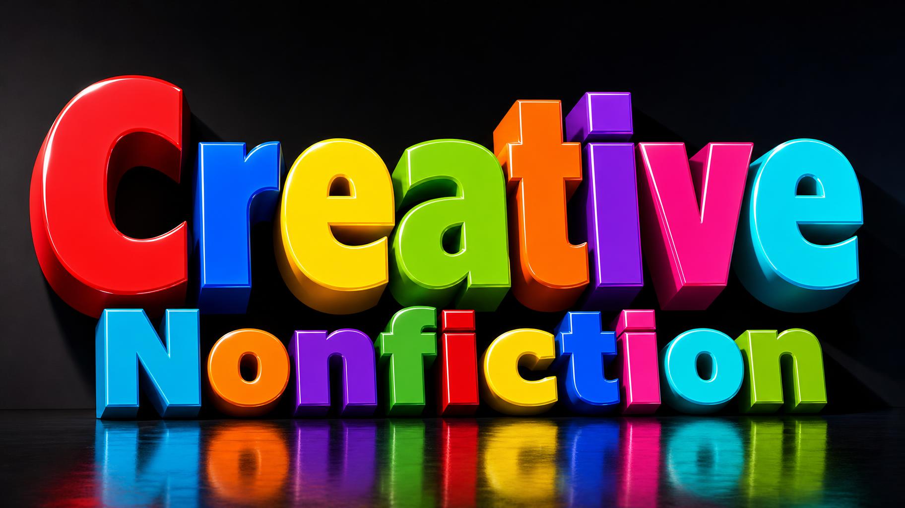 "Creative Nonfiction" — 3d Bold | AI Text Effect Generator