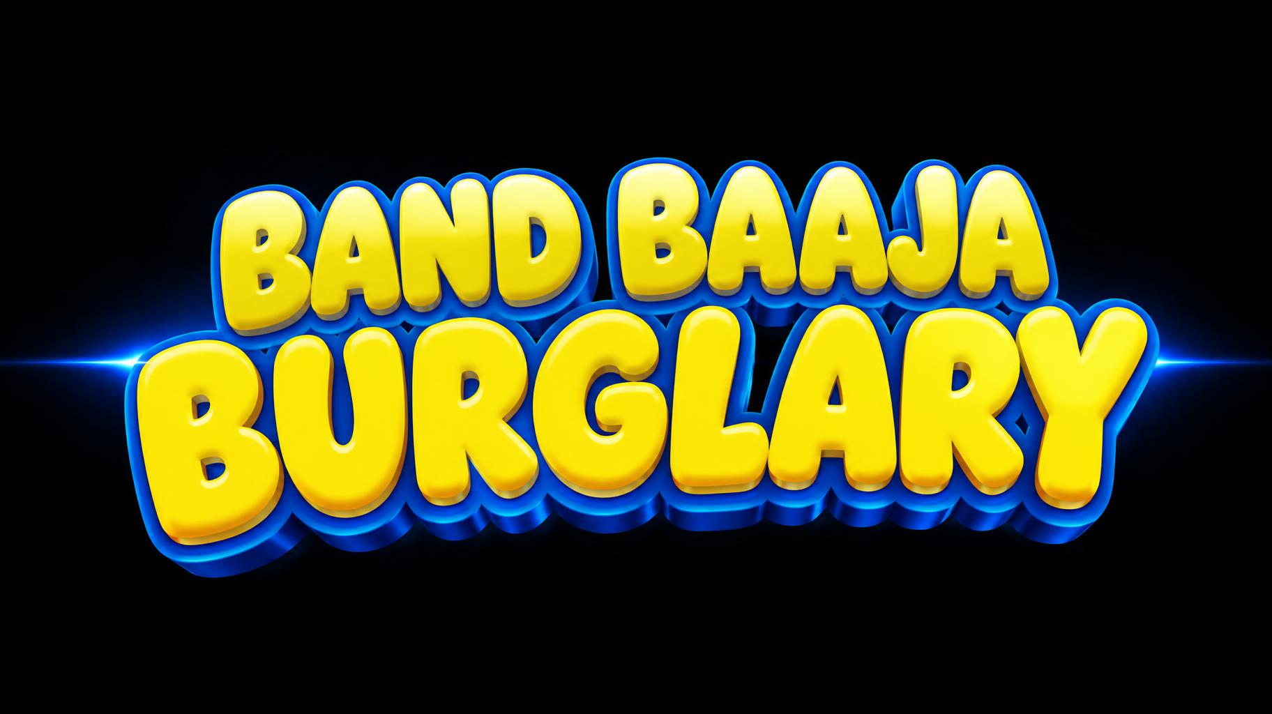 "BAND BAAJA
BURGLARY" — Cinematic Netflix | AI Text Effect Generator