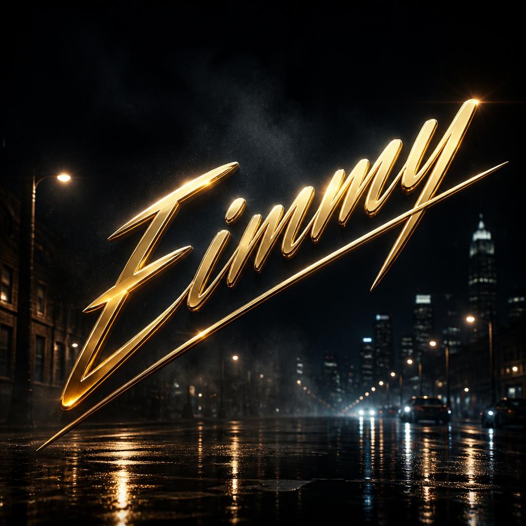 "Eimmy" — Cinematic | AI Text Effect Generator