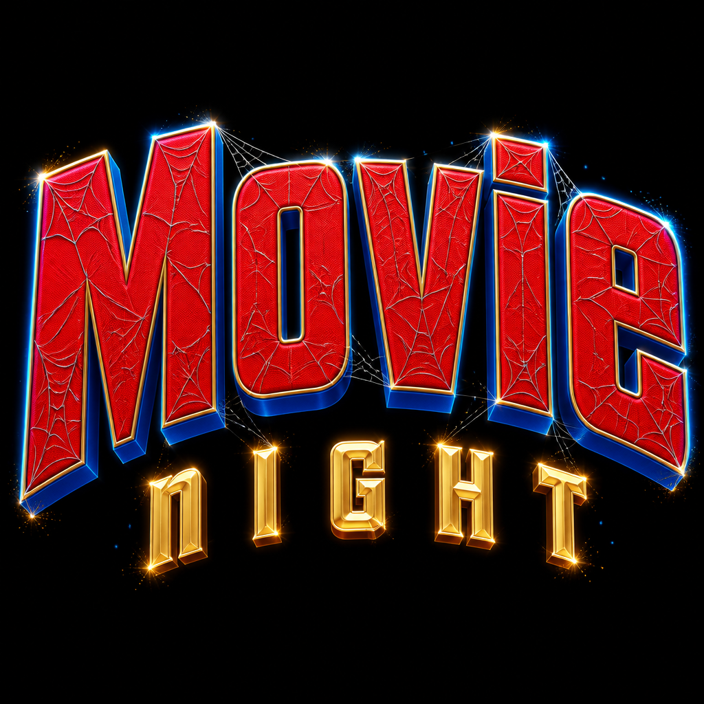 "Movie night" — Spider Hero | AI Text Effect Generator