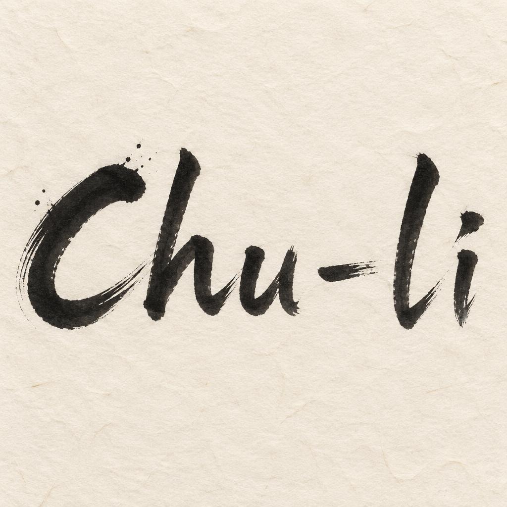 "Chu-li" — Brush Japanese Ink | AI Text Effect Generator