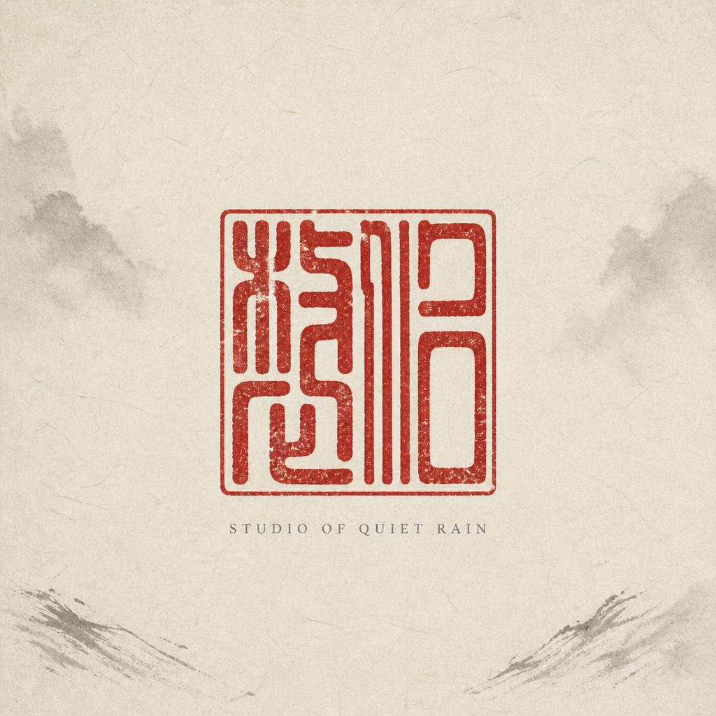 "悠仁
STUDIO OF QUIET RAIN" — Brush Chinese Ink | AI Text Effect Generator
