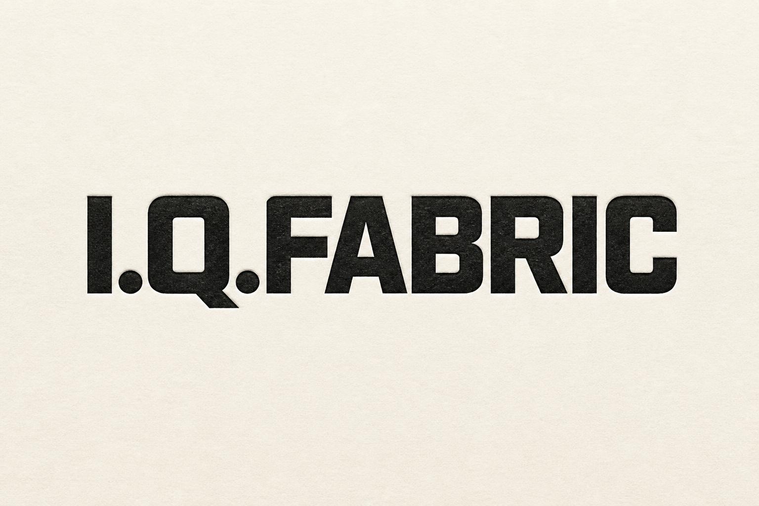 "I.Q.FABRIC" —  | AI Text Effect Generator