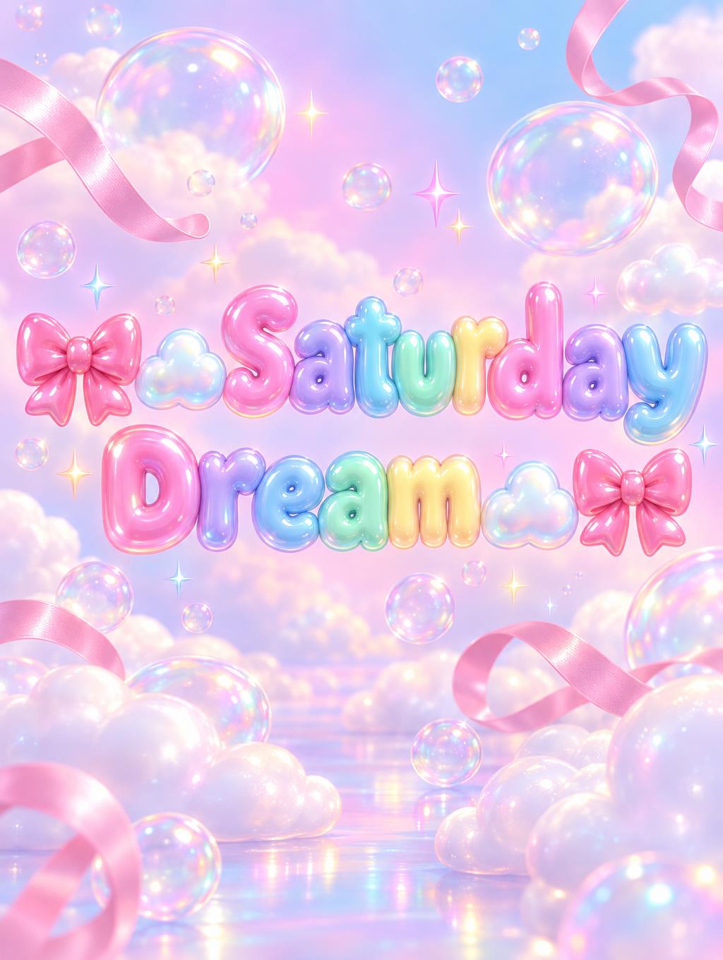 "🎀☁Saturday Dream☁🎀" — Bubble text effect