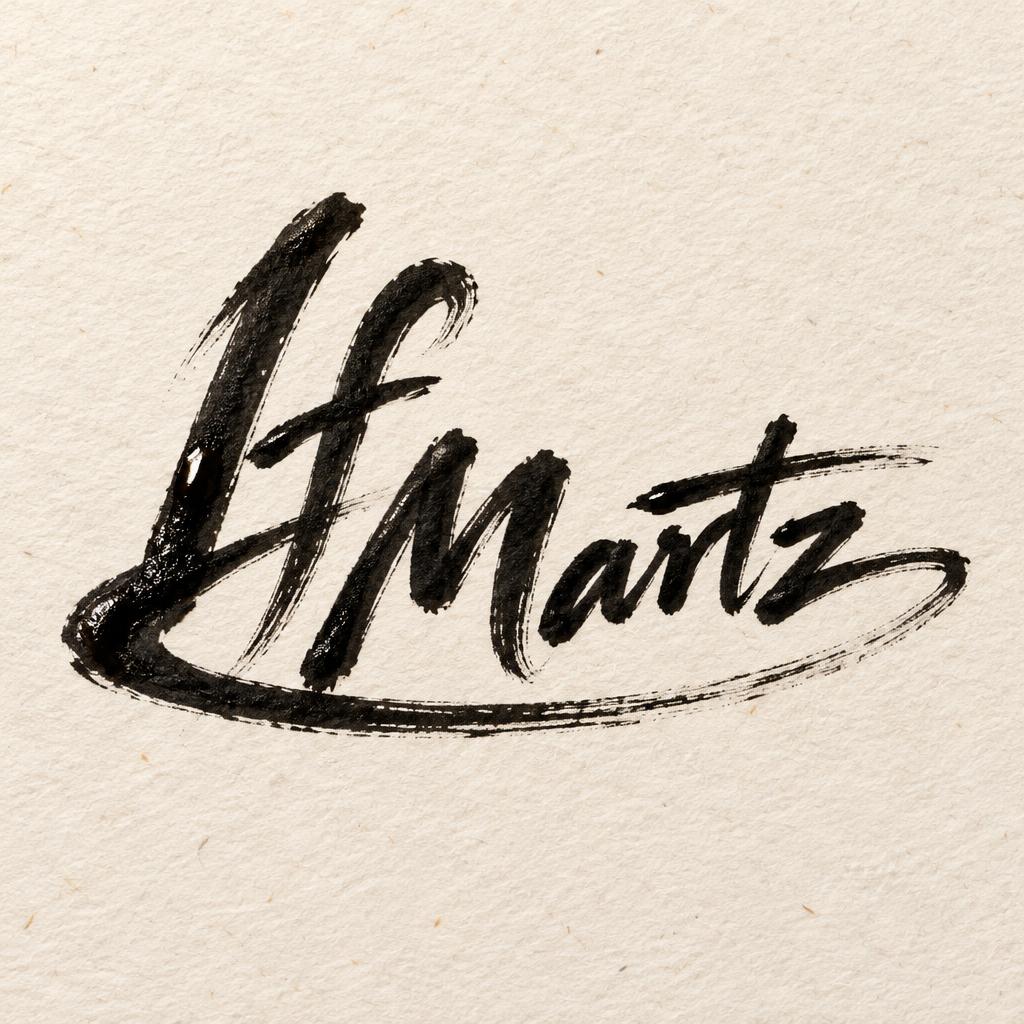"Lf Martz" — Brush Stroke | AI Text Effect Generator