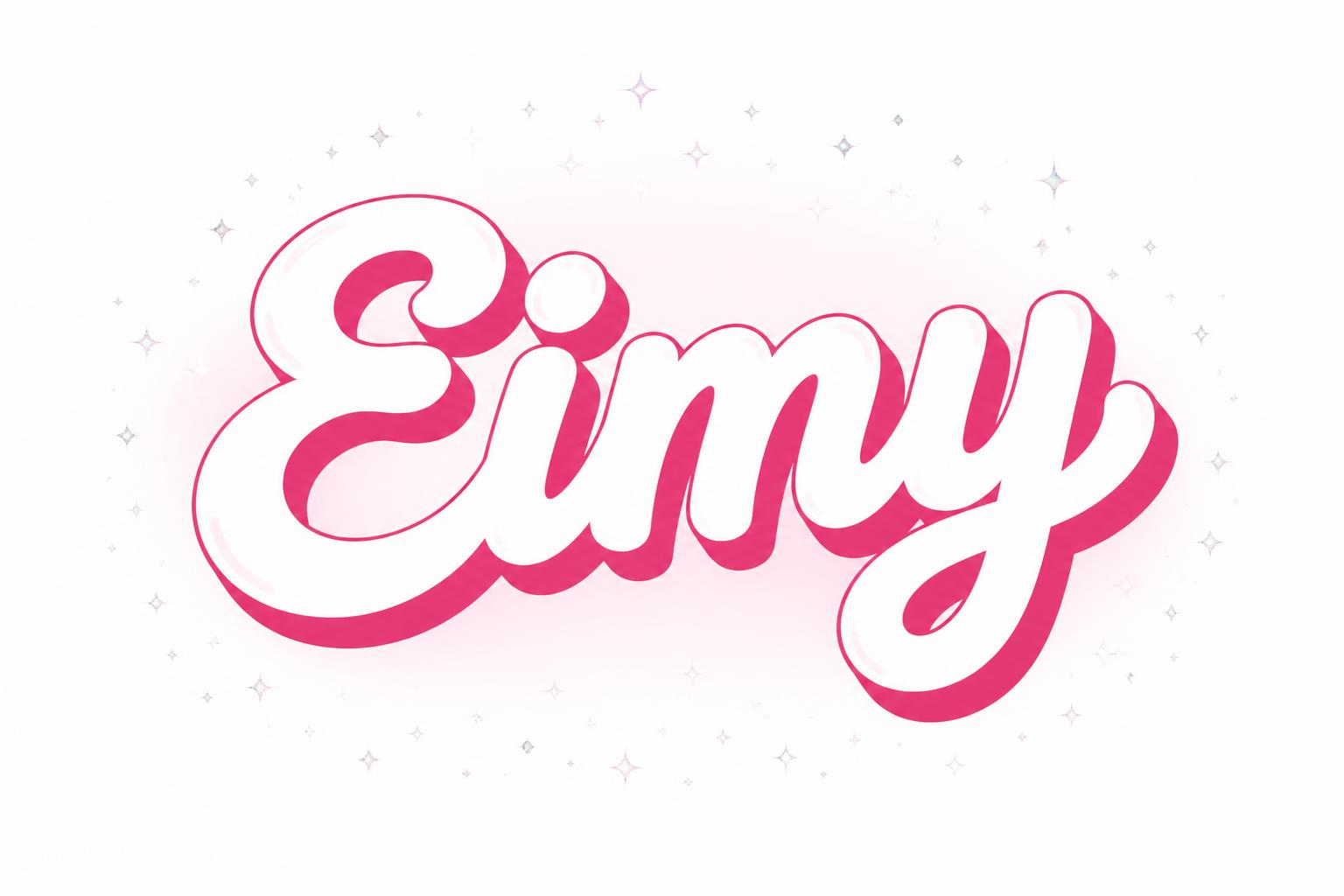 "Eimy" — Barbie | AI Text Effect Generator