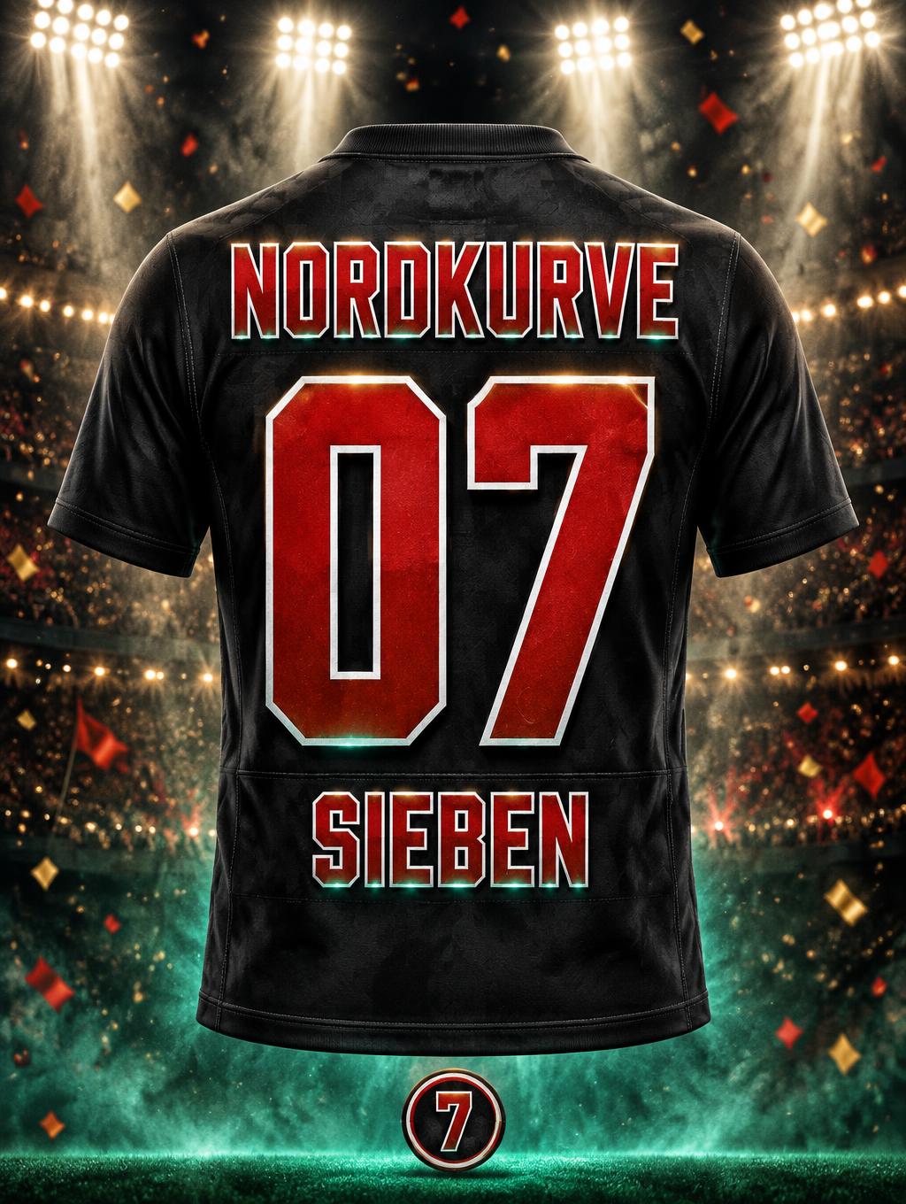 "NORDKURVE
07
SIEBEN" — Sports Football | AI Text Effect Generator
