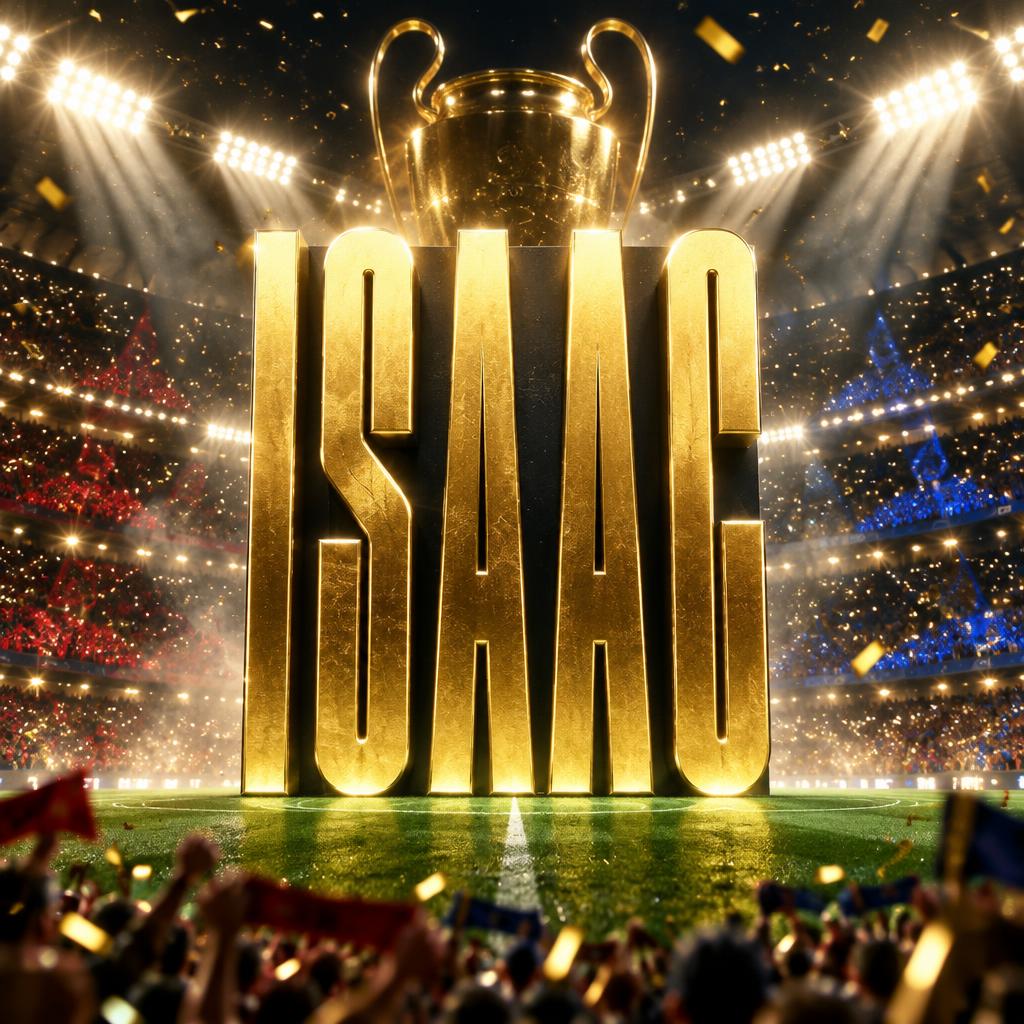 "ISAAC" — Sports Football | AI Text Effect Generator