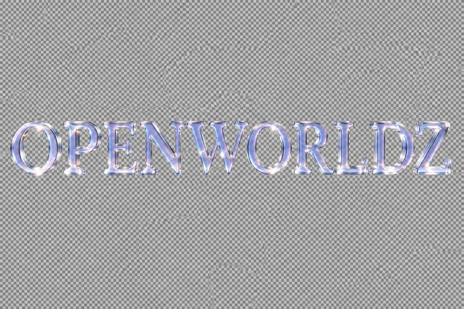 "" — Glass | AI Text Effect Generator