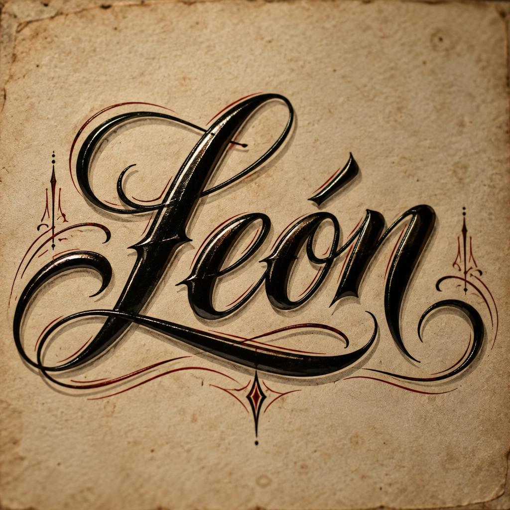 "León" — Chicano | AI Text Effect Generator