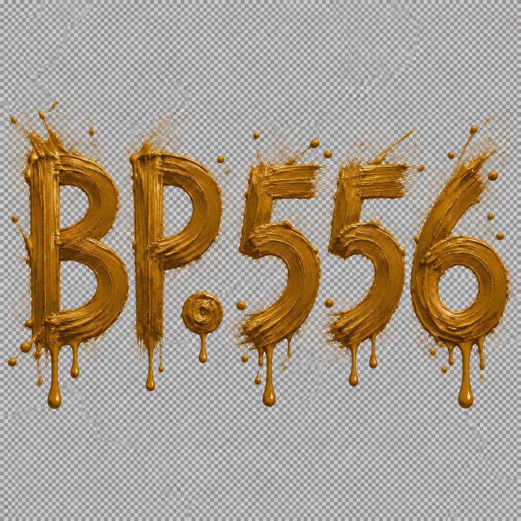 "BP.556" — Brush Dry | AI Text Effect Generator