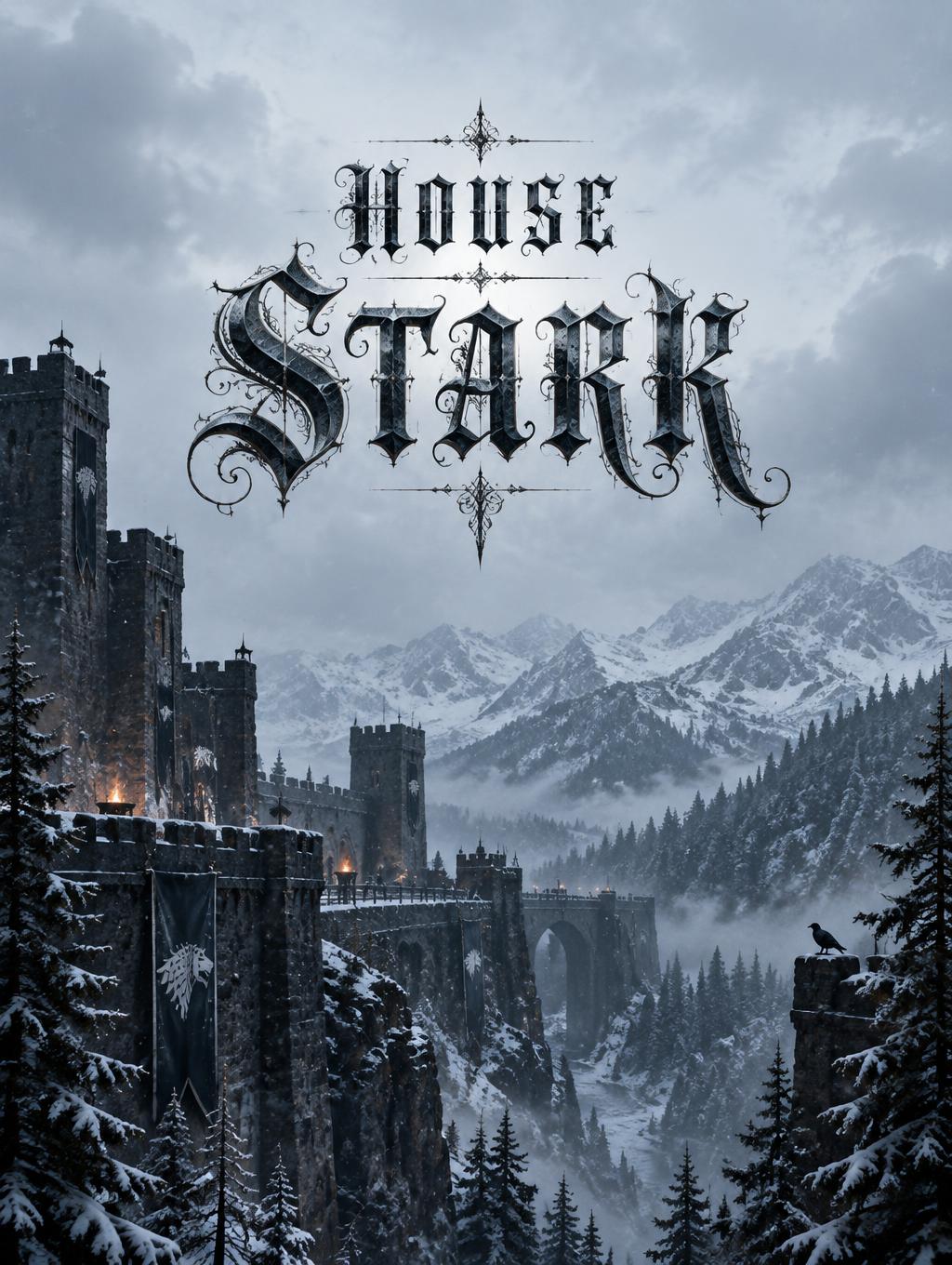 "HOUSE STARK" —  | AI Text Effect Generator