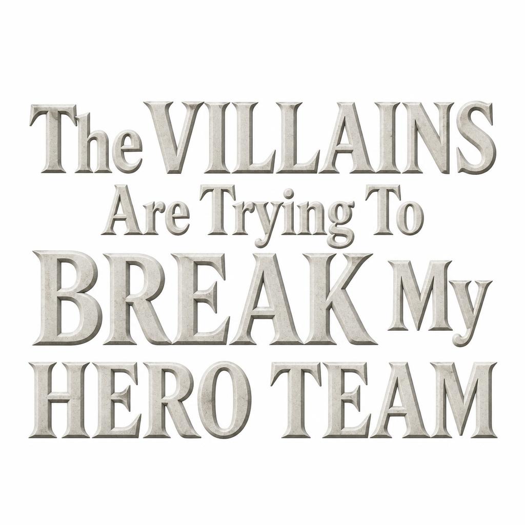 "The VILLAINS
Are Trying To
BREAK My
HERO TEAM" — Cinematic Netflix | AI Text Effect Generator