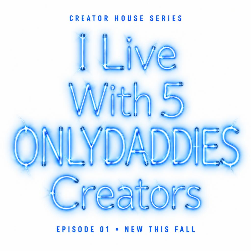 "I Live
With 5
ONLYDADDIES
Creators
CREATOR HOUSE SERIES
EPISODE 01 • NEW THIS FALL" — Cyberpunk Electric Neon | AI Text Effect Generator